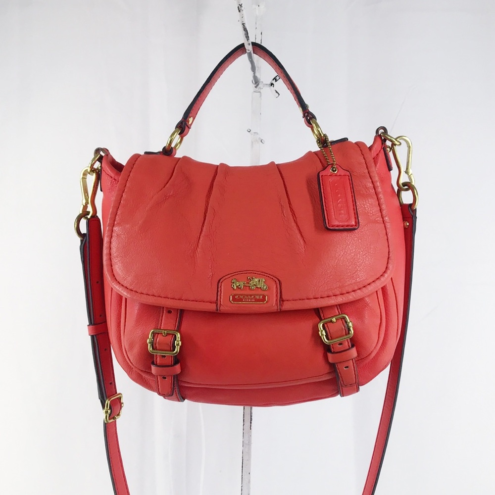 COACH MADISON CORAL LEATHER ANNABELLE CROSSBODY